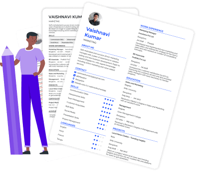 Resume Template Langing